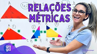 RELAÇÕES MÉTRICAS NO TRIÂNGULO RETÂNGULO \Prof. Gis/