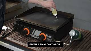 How to season || Grill Turismo 2 Burner Griddle
