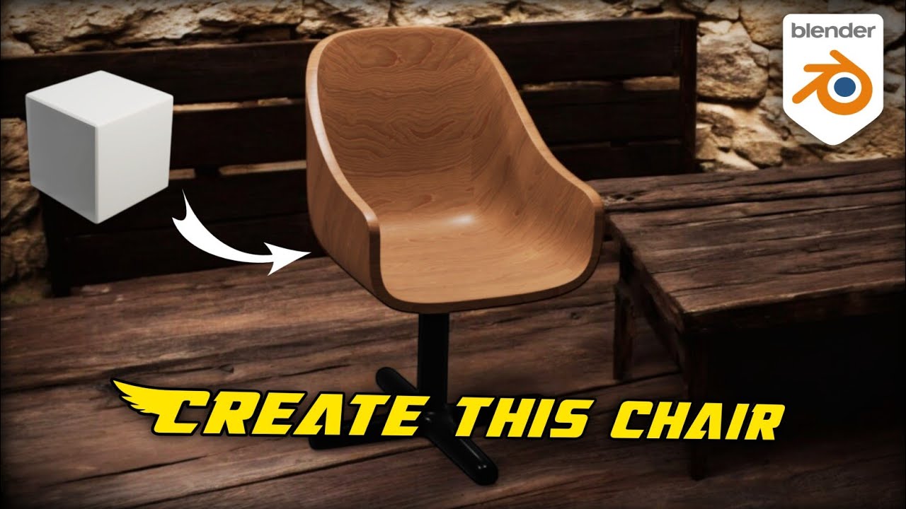 How to Create a Realistic Chair in Blender 3D - Beginner Tutorial - YouTube
