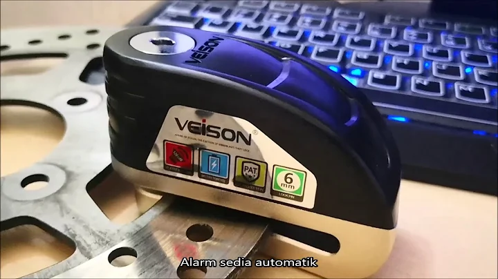 Veison DX19 Motorcycle Very loud alarm Disc Brake Lock @ Peeos Aquatic