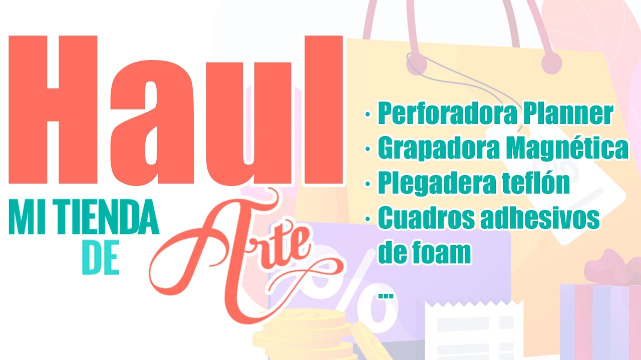 🛍️Haul de compras en mitiendadearte.com | Scrapbook | Punch Planner, Grapadora  Magnética🛍️ - YouTube