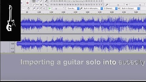 How to import and slow down a guitar solo in Audacity