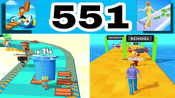 Shortcut Run VS Run Rich 3D: GameplayWalkthrough All Levels ( part 551)