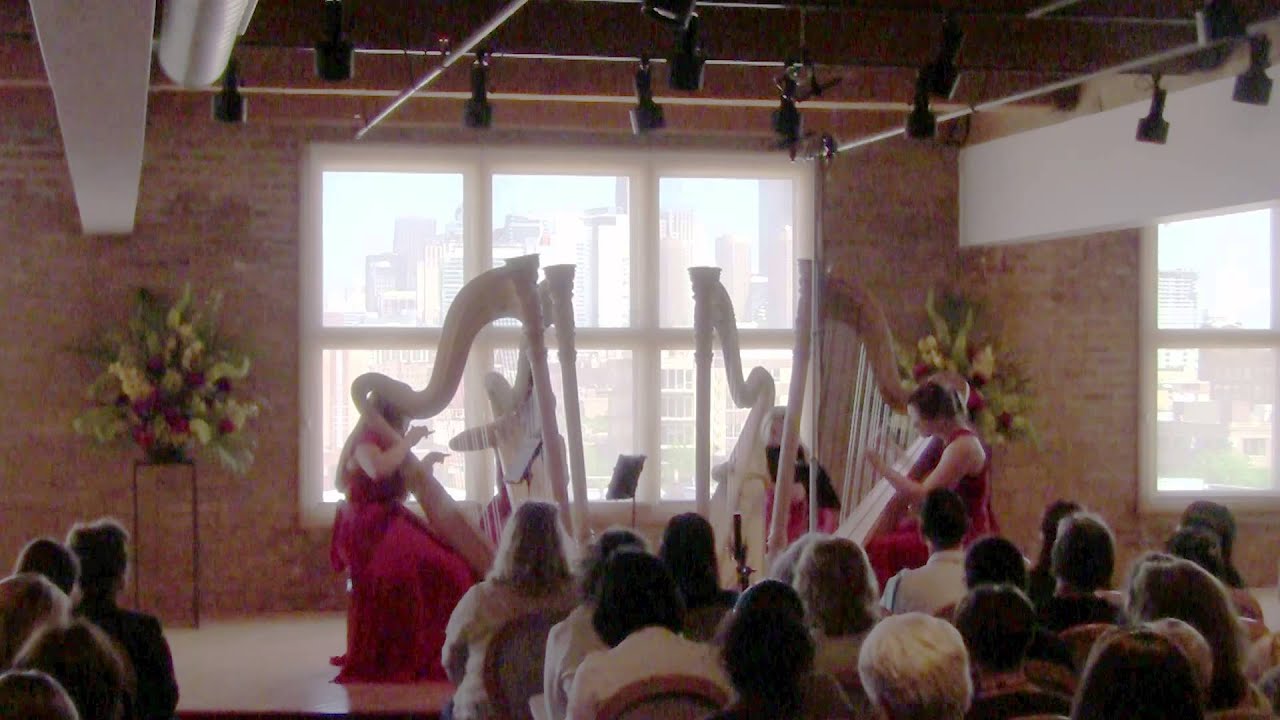 Chicago Harp Quartet - Rubric from 'Glass Works' Philip Glass/arr. ML Williams