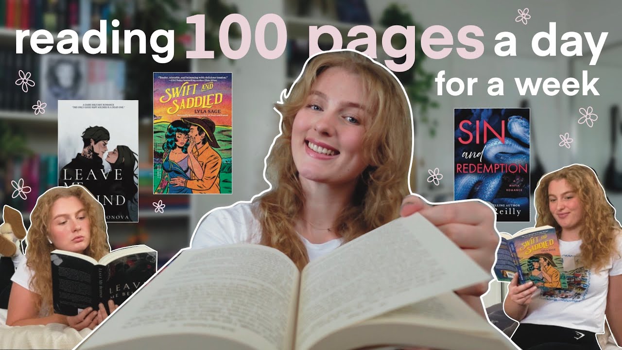 i tried reading 100 PAGES A DAY for an entire week... 📚🫣 reading vlog ...