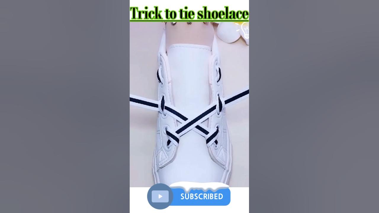 How to tie Shoelace tricks. Easy and simple way to tie shoelace trick