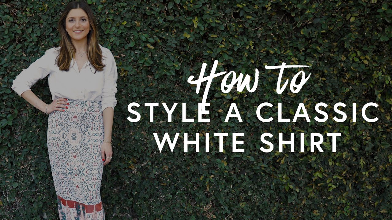 How To Style A Classic White Shirt | The Zoe Report by Rachel Zoe