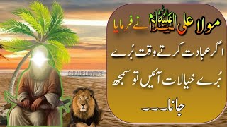 Ager Ibadat Kerte Waqt Bure Bure Khayal Aen | Hazrat Ali Quotes In Urdu | @RAUrduvoice