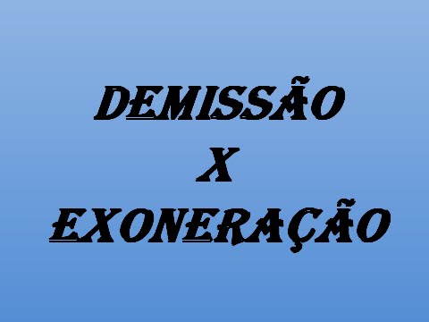 Resultado de imagem para exoneracao