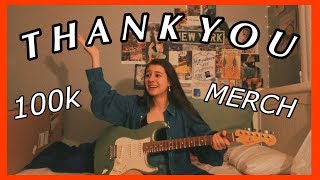 so i hit 100k and bought a guitar... + I MADE MERCH !!!