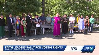 Iowa faith leaders gather to advocate for voting rights