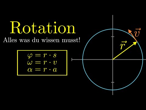 Drehbewegung / Rotation in der Physik - Grundlagen, Berechnung, wichtigste Formeln