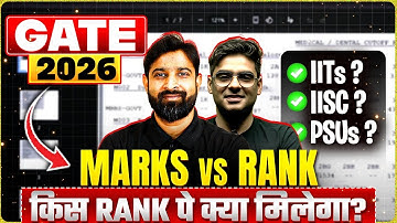 GATE 2026 Marks vs Rank Analysis: Target Score for IITs, IISc & PSUs