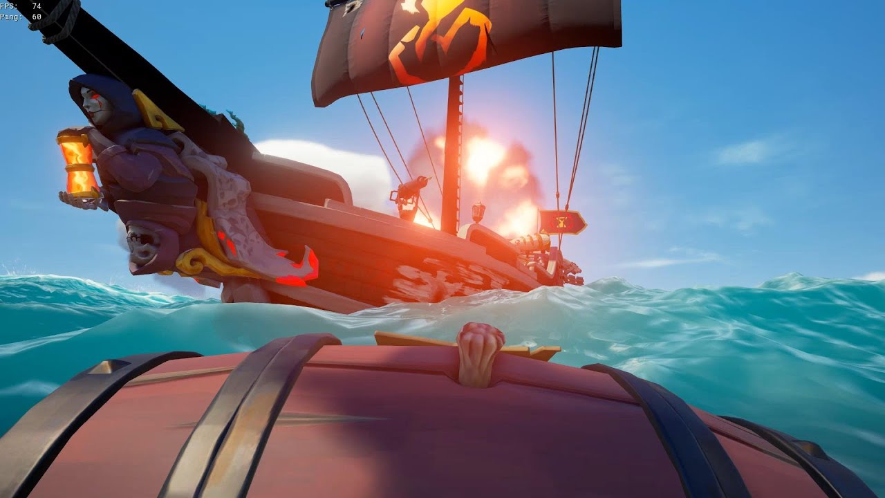 Reaper People Eater | Sea of Thieves | Reaper V vs Naked Sloop! - YouTube