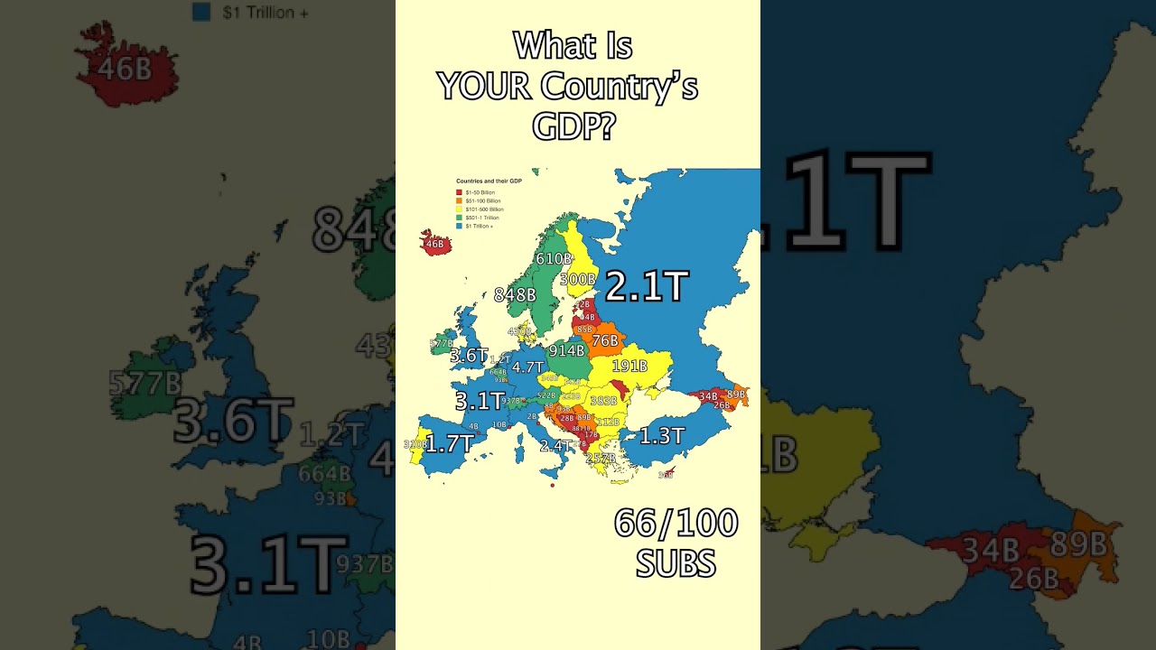 GDP Map: How Rich Is YOUR Country? 💰🌍 #Shorts #Geography #GDP