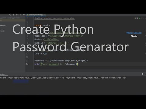 Python Password generator