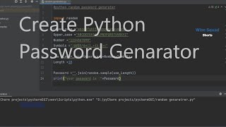 Python Password generator