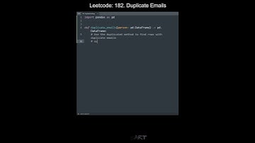 Leetcode 182. Duplicate Emails in Python | Python Leetcode | Python Coding Tutorial | Python ASMR