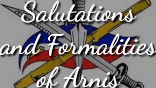 Celebrity Salutations and Formalities of Arnis Profile
