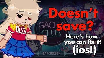 Does gacha club not save? Here’s how to save you oc’s in gacha club!! (IOS)