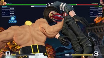 KOF14 Antonov combo - 641 - three bars - mid screen