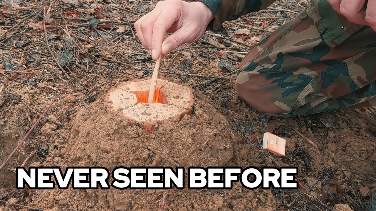 Продвинутая техника разведения огня в условиях дикой природы, о которой большинство людей не знают.