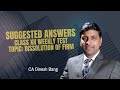 Dissolution of Firm Test Answers