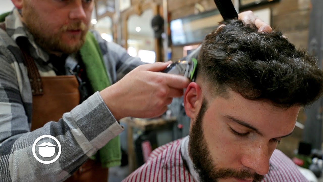 Great Side Part Skin Fade For Thick Hair Youtube