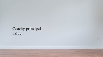 Cauchy principal value