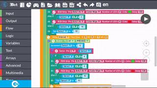 Ebot project using LCD screen