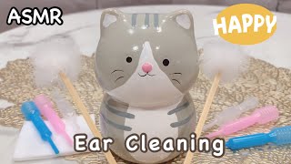 Asmr Relaxing Fluffy Ear Cleaning, Ear Blowing No Talking
