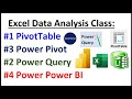 Free Data Analysis Class: Intro to PivotTable, Power Query, Power Pivot, Power BI &amp; Big Data