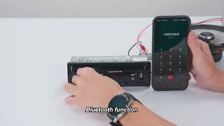 Car Radio MP3 Player Bluetooth Front AUX TF USB In-Dash Head