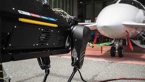 HyQReal Quadruped Robot Pulls an Airplane