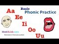 Basic Phonic Vowels Sounds, Aa Ee Ii Oo Uu | English Pronunciation Practice | ESL | Learn The Basics