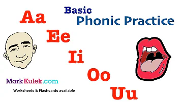 Basic Phonic Vowels Sounds, Aa Ee Ii Oo Uu - English Pronunciation Practice | Mark Kulek - ESL