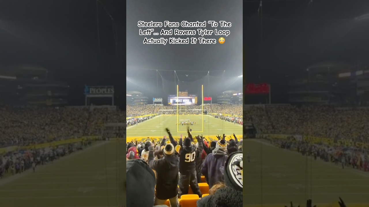 Wild Moment: Steelers Fans Chanted “To The Left”… And Tyler Loop Actually Kicked It There 😳 