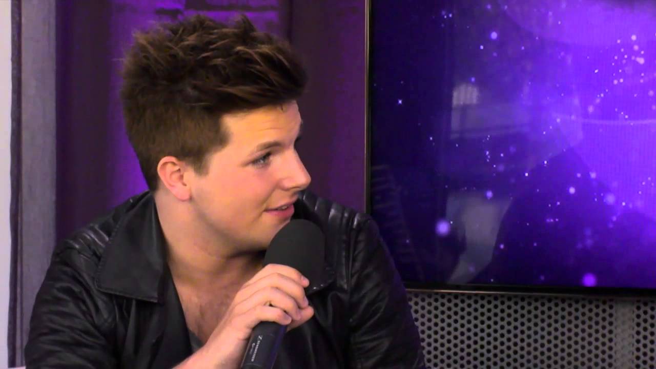 Robin Stjernberg in our SuperStudio at Eurovillage Eurovision 