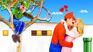 GIOCHIAMO A SUPERMARIO NELLA VITA REALE CON LUIGI E LA PRINCIPESSA!!