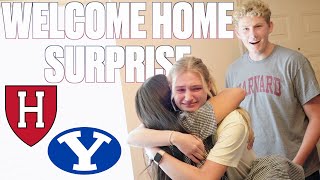 Welcome Home Surprise Coming Home From Harvard