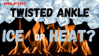 Physical Therapy Doctor Explains When to ICE or HEAT for Sprained Ankle | Its NOT what you think