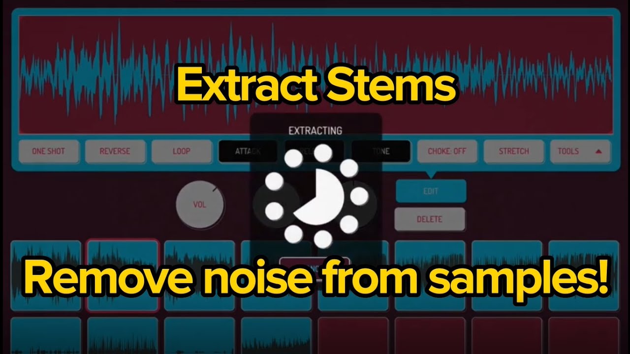 Split Stems to remove noise from samples in Koala Sampler!
