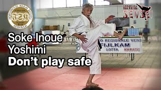Soke Inoue Yoshimi - Don't play safe, focus on speed - Seminar Italy 2013