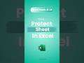 Protect Your Excel Sheet in 20 Seconds 🔐