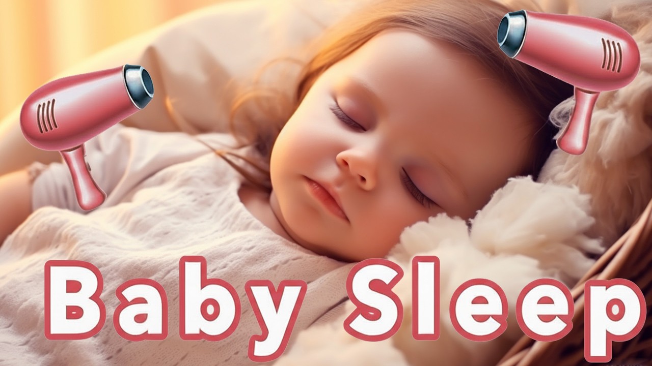 Kontinuierliches Föhn Geräusch 🌙 Babys schlafen ruhig & sofort ein