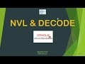 Demo of NVL and DECODE use in Oracle APEX