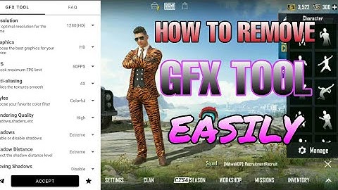 How to remove gfx tool without delete resource pack&bgmi in easywayin 2022|| on gaming none insane