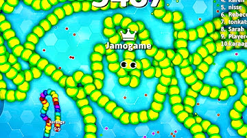 SNAKE.IO THE BIGGEST SNAKE EATING TINIES - Gameplay Part 3