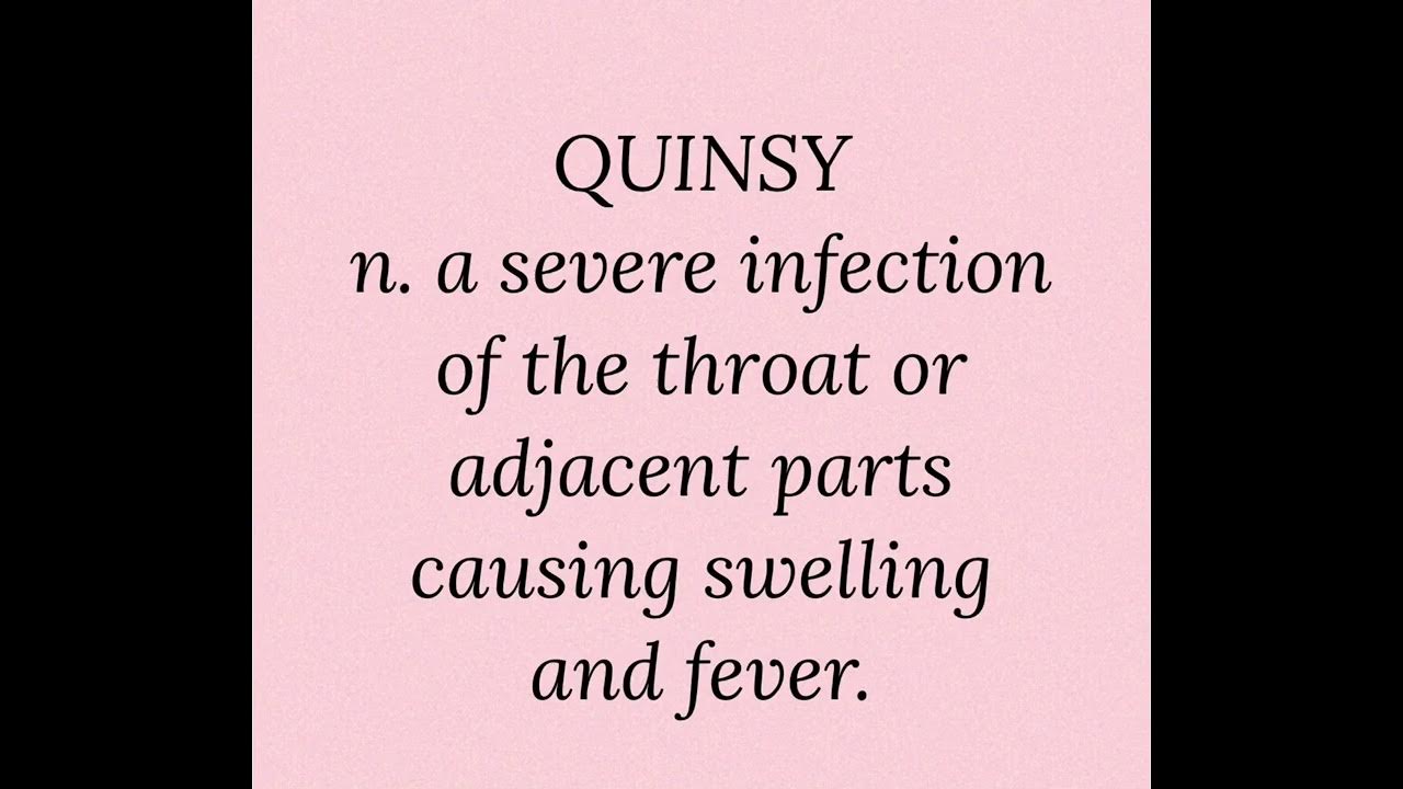 QUINSY Pronunciation YouTube