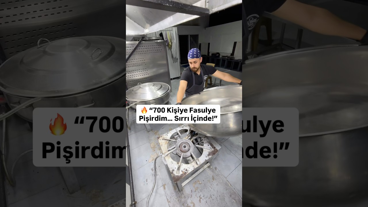 700 kişilik toplu yemekte kuru fasülye nasıl yapılır tüm detaylarıyla🤗#yemek #aydın #lezzet